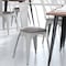 Flash Furniture White Metal Stack Chair with Gray Poly Resin Seat CH-31230-WH-PL1G-GG - alternate 10